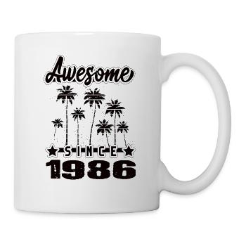 Awesome Since 1986 - Tasse - Weiß - Rechts