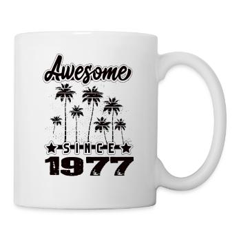 Awesome Since 1977 - Tasse - Weiß - Rechts