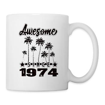 Awesome Since 1974 - Tasse - Weiß - Rechts