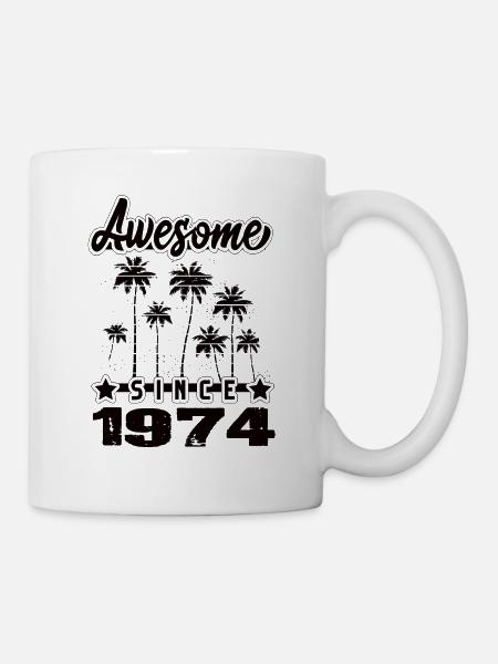 Awesome Since 1974 - Tasse - Weiß