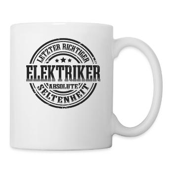 Elektriker Absolute Seltenheit - Tasse - Weiß - Rechts