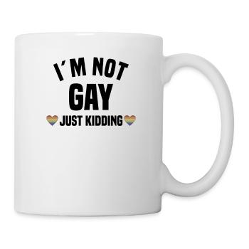 Lgbt Lesben Regenbogenfahne Bisexuell Queer Herz - Tasse - Weiß - Rechts