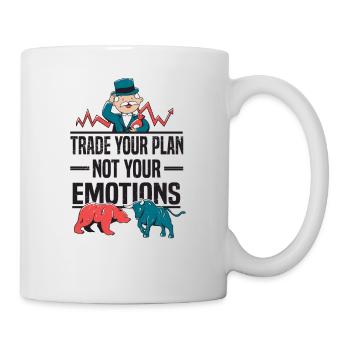 Plan d’épargne d’actionnaire coloré Trading Marché boursier Marché boursier - Mug blanc - blanc - Droite