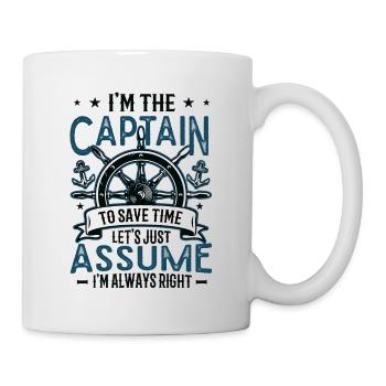 I am the captain I am always right - Mug - white - Right