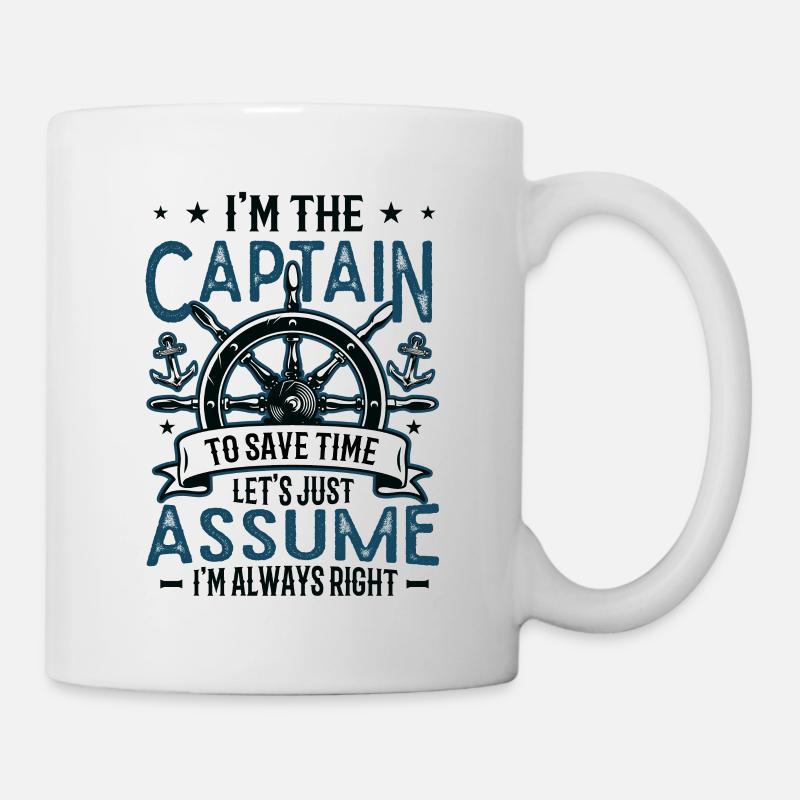 Je suis le capitaine J’ai toujours raison - Mug blanc - blanc