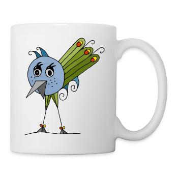 Oiseau - Mug blanc - blanc - Droite