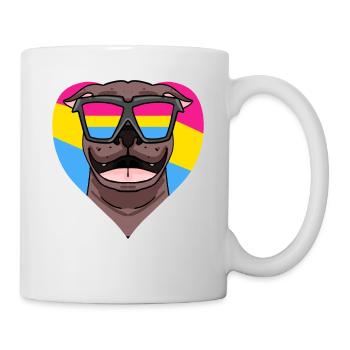 Pansexuell Pit Bull Terrier Hund Geschenk - Tasse - Weiß - Rechts