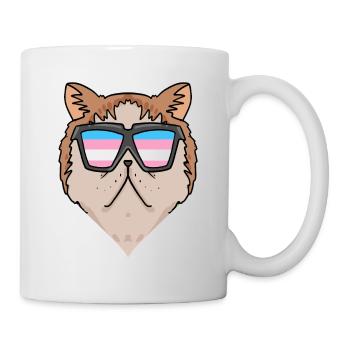 Transgender Transsexuell Exotische Kurzhaarkatze - Tasse - Weiß - Rechts