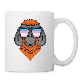 Transgender Transsexuell Urangutan Geschenk - Tasse - Weiß - Rechts