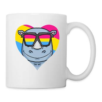 Pansexual Rhino Gift - Mug - white - Right
