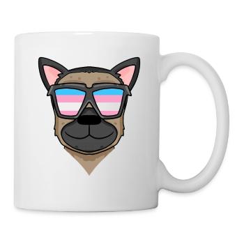 Transgender Transsexuell Deutscher Schäferhund - Tasse - Weiß - Rechts