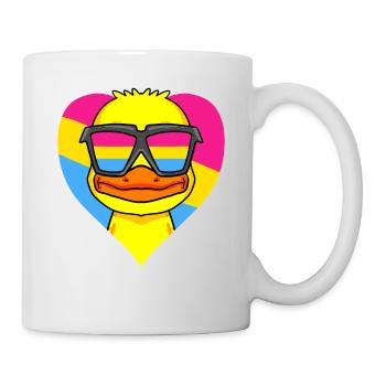 Pansexuell Ente Geschenk - Tasse - Weiß - Rechts