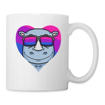 Bisexuell Nashorn Bisexualität Geschenk - Tasse - Weiß - Rechts