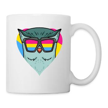 Pansexuell Eule Geschenk - Tasse - Weiß - Rechts