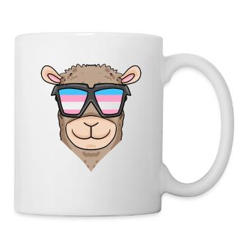 Transgender Transsexuell Alpaka Geschenk - Tasse - Weiß - Rechts