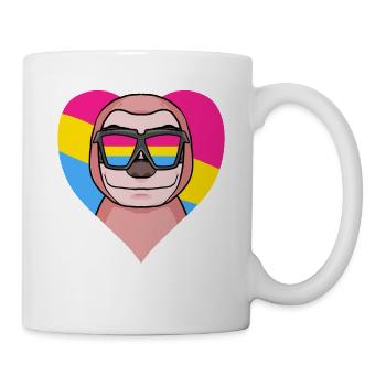 Pansexual Sloth Gift - Mug - white - Right