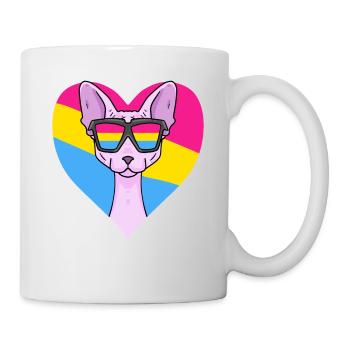 Pansexuell Sphynx Katze Geschenk - Tasse - Weiß - Rechts