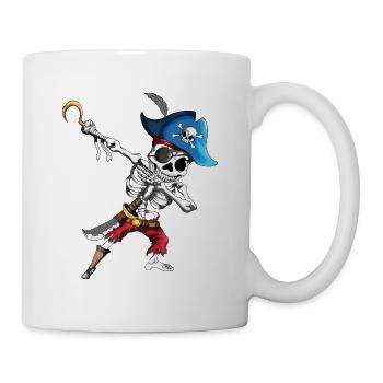Dabbing Pirate Skeleton Eye patch Pirate Ship - Mug - white - Right