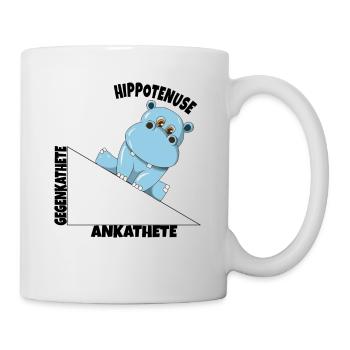 Math Hippotenuse Angular Function Hypotenuse Hippo - Mug - white - Right