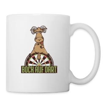 Darten Dartspieler Bock auf Dart Dartspieler Spiel - Tasse - Weiß - Rechts