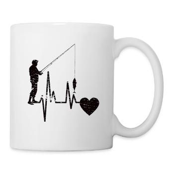 Pêche Pêcheur Pêche Pêche Hameçons de pêche - Mug blanc - blanc - Droite