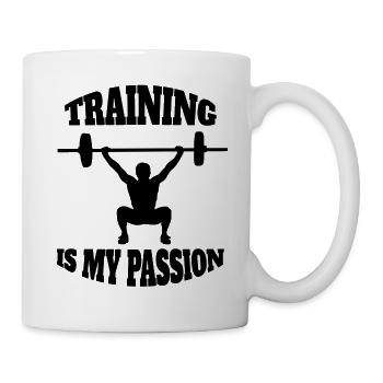 Fitness Bodybuilder Muscle Strength Training Athletes - Mug - white - Right