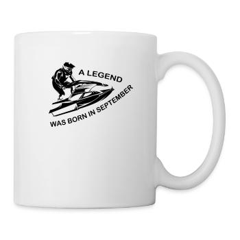 Jet SKi Fahrer Legende im September geboren - Tasse - Weiß - Rechts