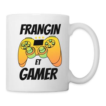 Frangin Et Gamer - Famille frère anniversaire cool - Mug blanc - blanc - Droite