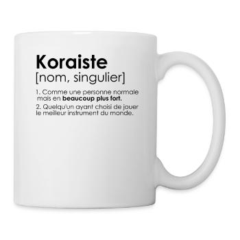 koraiste kora humour definition - Mug blanc - blanc - Droite