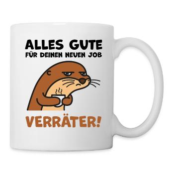 Abschiedsgeschenk Jobwechsel - Tasse - Weiß - Rechts
