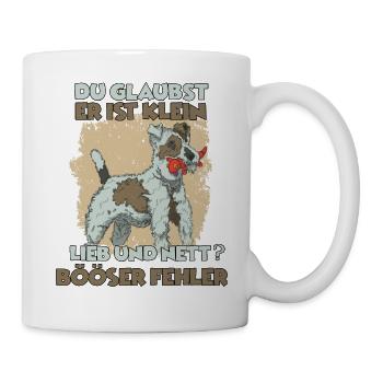 Terrier Hundetraining Hunde Geschenk Fox Terrier - Tasse - Weiß - Rechts