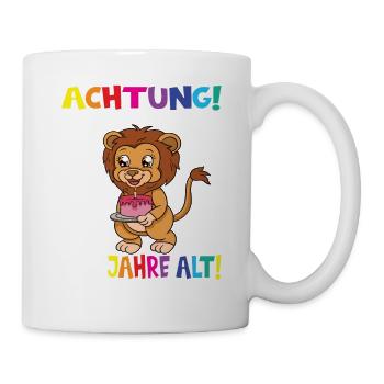 Kindergeburtstag Ich Bin Jetzt 3 Jahre - Tasse - Weiß - Rechts