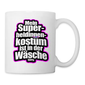Superheldin Kostüm Ist In Der Wäsche Köln Karneval - Tasse - Weiß - Rechts