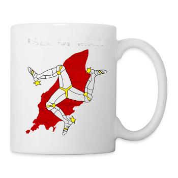 Isle of Man Flagge Triskele Flag of Isle of Man - Tasse - Weiß - Rechts