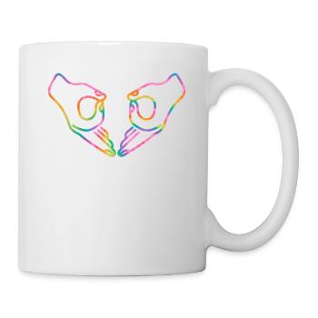 Eierstock-Bandenzeichen - Tasse - Weiß - Rechts