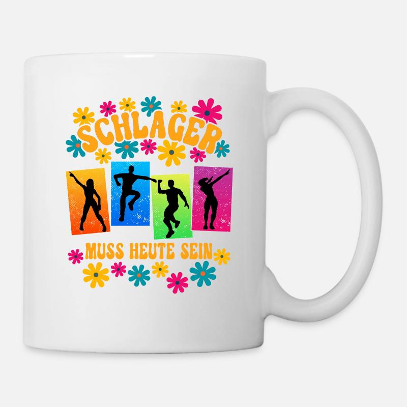 Schlagerparty Schlager - Tasse - Weiß