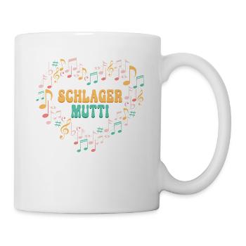 Schlagerparty Schlager Mutti - Tasse - Weiß - Rechts