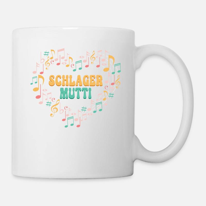 Schlagerparty Schlager Mutti - Tasse - Weiß