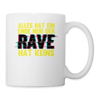 Techno Musik Rave - Tasse - Weiß - Rechts