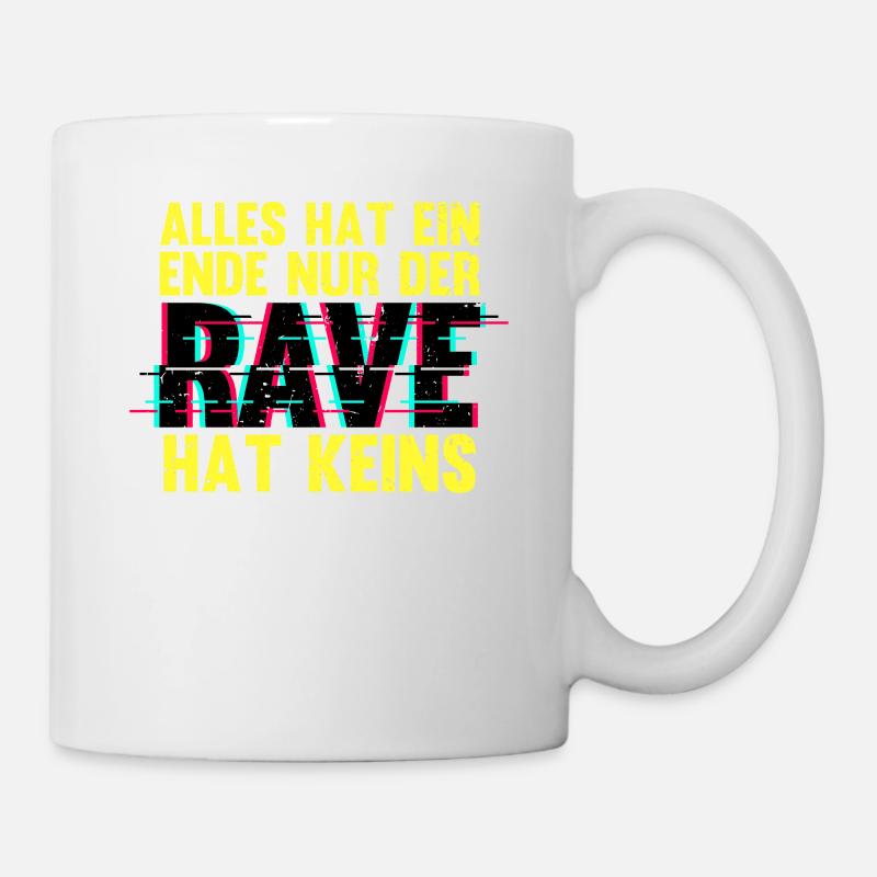 Techno Musik Rave - Tasse - Weiß