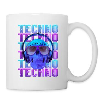 Techno Musik - Tasse - Weiß - Rechts