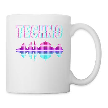 Techno Musik - Tasse - Weiß - Rechts