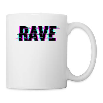 Techno Musik Rave - Tasse - Weiß - Rechts