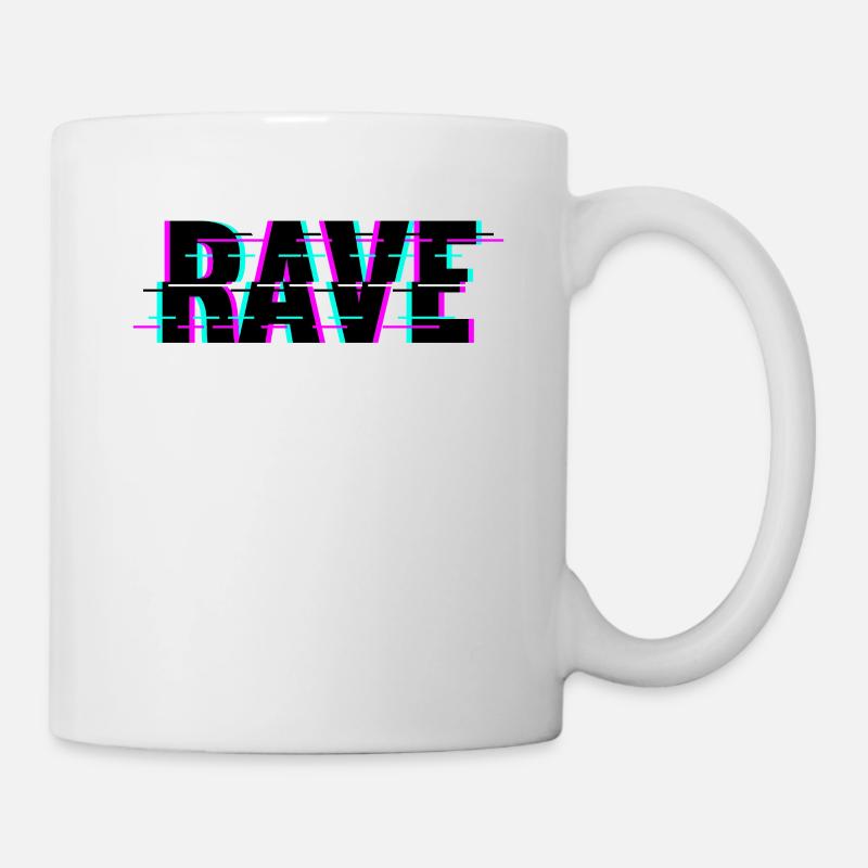 Techno Musik Rave - Tasse - Weiß