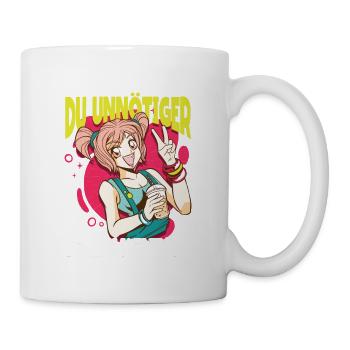 Anime Spruch Weeb Otaku - Tasse - Weiß - Rechts