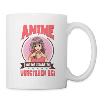 Anime Spruch Weeb Otaku Anime ist wie Latein - Tasse - Weiß - Rechts