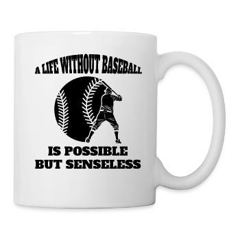 Cadeau de baseball Amateur de baseball Jeu de baseball - Mug blanc - blanc - Droite