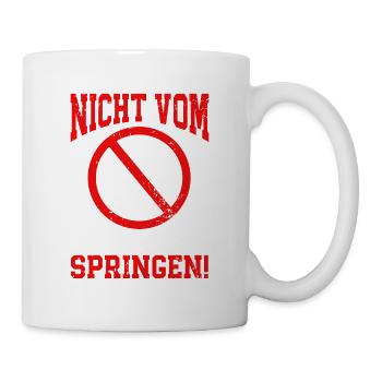 Rettungsschwimmer Bademeister Nicht Vom - Tasse - Weiß - Rechts