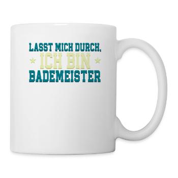 Rettungsschwimmer Bademeister - Tasse - Weiß - Rechts