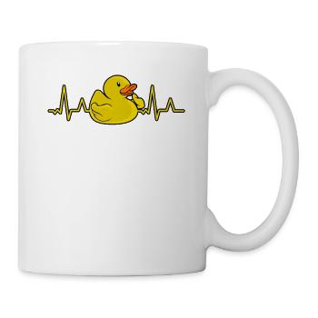 Rettungsschwimmer Bademeister Badeente - Tasse - Weiß - Rechts